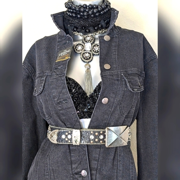 LEE Denim Relaxed Fit Button Down Cotton Blend & Spandex Jacket - Picture 8 of 15